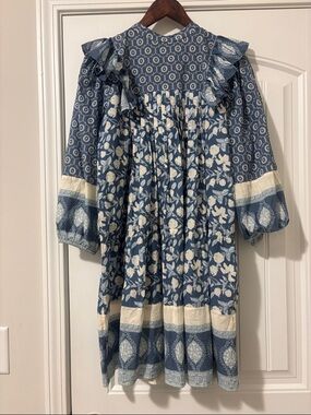 Bindu Blue Floral Dress